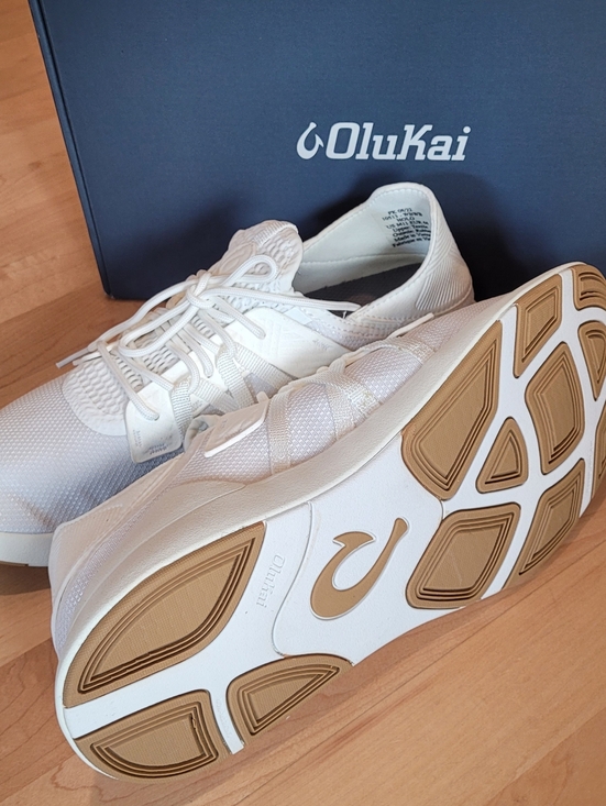 OluKai Mens Holo Sneaker Bright White Size 11 main image 4